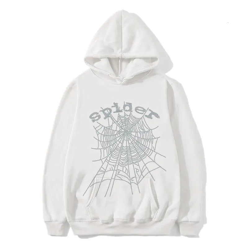 Spider Hoodies Rhinestone