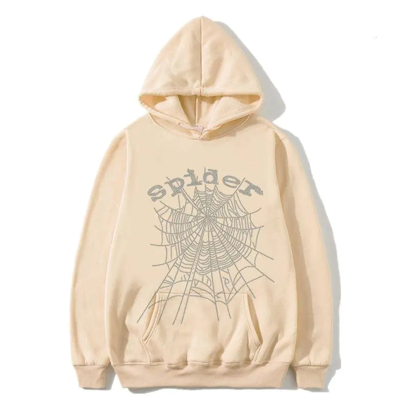 Spider Hoodies Rhinestone