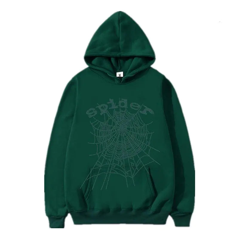 Spider Hoodies Rhinestone